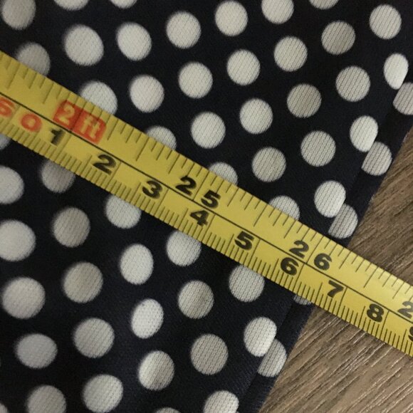 Vintage Handmade Zig-zag & Polka Dots Pleated Midi Skirt - Picture 14 of 14